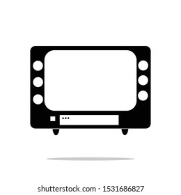 Simple TELEVISION symbol icon VECTOR