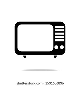 Simple TELEVISION symbol icon VECTOR