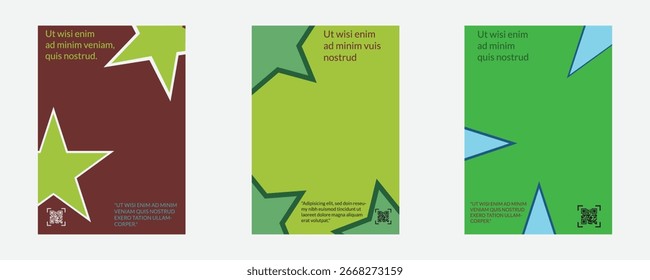 Plantilla sencilla con Formas geométricas abstractas