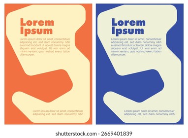 Plantilla sencilla con Formas geométricas abstractas. Diseño para flyer, póster o portada. Modernas Plantillas de volante abstracto. Coloridas Formas geométricas y diseños de pósters mínimos. Plantilla de medios sociales de moda.
