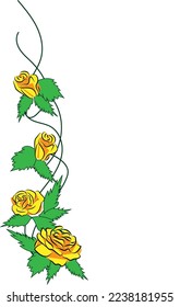 a simple template with an attractive display of yellow flowers