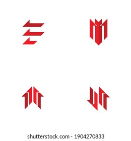 Logo simple de la construcción de una plantilla