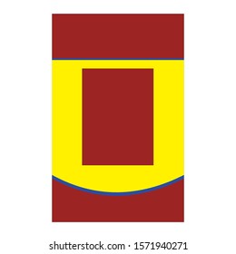simple template card red yellow, background vector