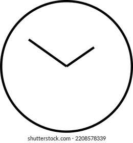 
simple template clock icon vector