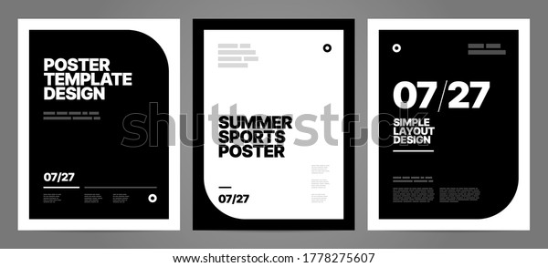 Simple template design with typography for poster,
flyer or cover.