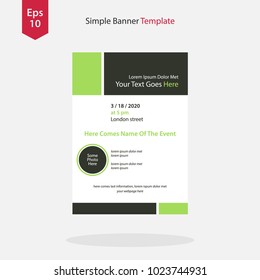Simple Template Of Leaftet