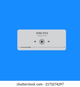 Simple Template Music Player For Handphone. Spotify Template.