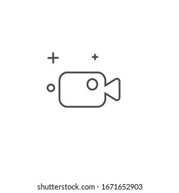 Simple template recording design icon