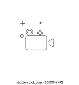 Simple template recording design icon