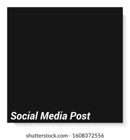 simple template social media post. easy editable background square composition. 