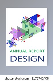 Simple Templates A4 with abstract for Business Presentation Publications Blank. Easy Editable. Layout of Cover and Page for Annual Report.Vector element illustration.