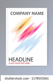 Simple templates A4 with abstract colorful for business presentation publications. layout of cover and page for annual report.inspiration for your design to brochure.vector illustration.