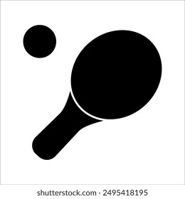 simple tennis racket vector icon design