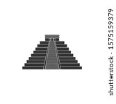 simple Teotihuacan mexico vector logo