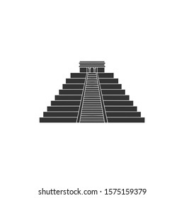 simple Teotihuacan mexico vector logo