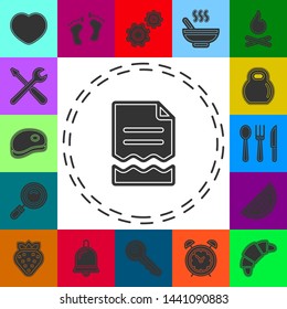 Simple Terminated Contract. Flat pictogram - simple icon