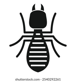 Simple termite icon representing a common pest control issue