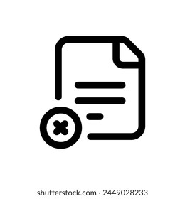 Simple Test Failed icon. The icon can be used for websites, print templates, presentation templates, illustrations, etc