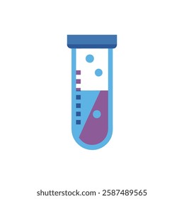 Simple Test Tube Icon for Education