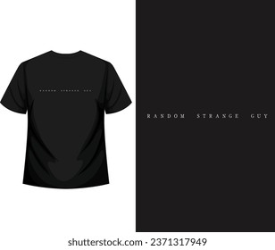 Simple text based casual t shirt 