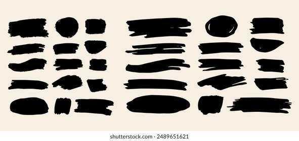 Simple Text Box Brush Stroke