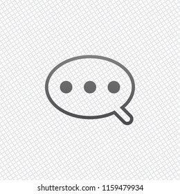 Simple text cloud. Linear, thin outline. On grid background