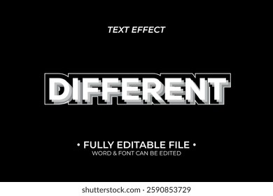 Simple Text Design with Clean Lines