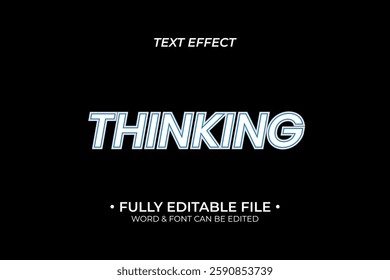 Simple Text Design with Clean Lines