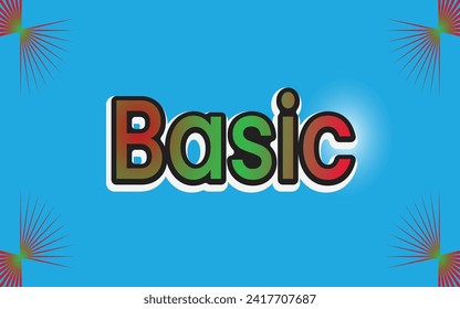 Simple Text Effect, Background Design