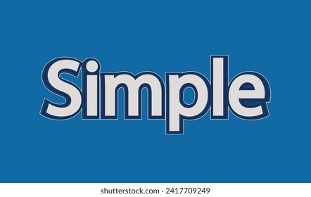 Simple Text Effect Template, Font Design