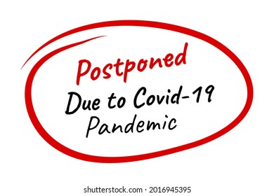 Simple Text Postponed due to covid-19 Pandemic
