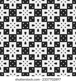 Simple  texture. Black and white color. seamless repeating pattern. Minimalistic background. Monochrome art. 