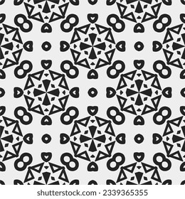 Simple  texture. Black and white color. seamless repeating pattern. Minimalistic background. Monochrome art. 