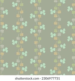Simple texture of small meadow plants