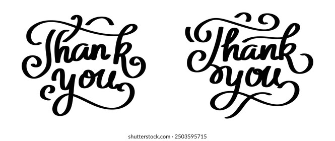 Simple Thank You Lettering for Invitation