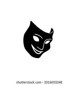Simple Theatrical masks logo vector