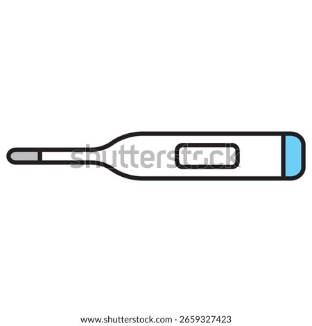 Simple Thermometer Medical Vector Illustration