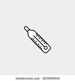 imagen simple de la ilustración del vector termómetro