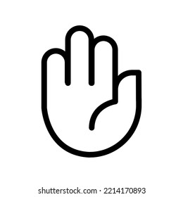 icono de línea delgada simple