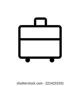 simple thin line suitcase icon