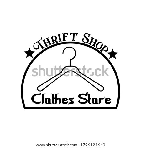 Simple Thrift Shop Logo for Thrift Shop or Clothes Store.