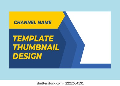 SIMPLE THUMBNAIL DESIGN WITH BLUE AND YELLOW COLOR.