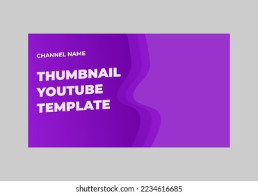 simple thumbnail design with purple color.