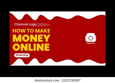 simple thumbnail design with red color.