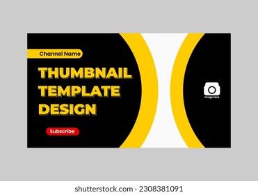 simple thumbnail design template, file editable.