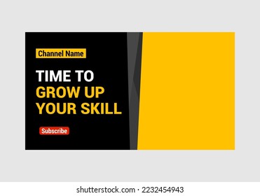SIMPLE THUMBNAIL DESIGN WITH YELLOW AND BLACK COLOR.