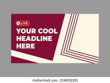 simple thumbnail template for content creators.