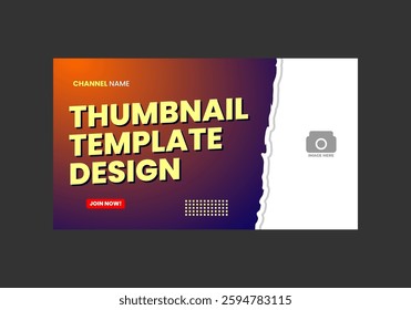 simple thumbnail template for content creators