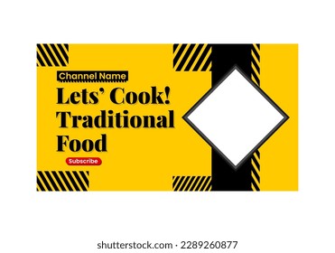 simple thumbnail youtube design for content about cooking.