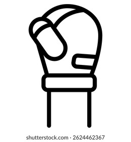 Simple thumbs up icon symbolizing approval, suitable for social media, messaging, and positive feedback applications.